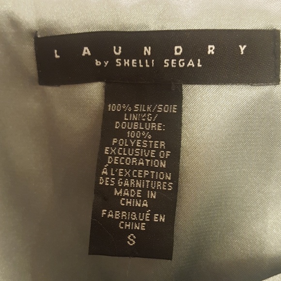 Laundry💙By Shelli Segal Aquamarine/ Chocolate top - Picture 7 of 8